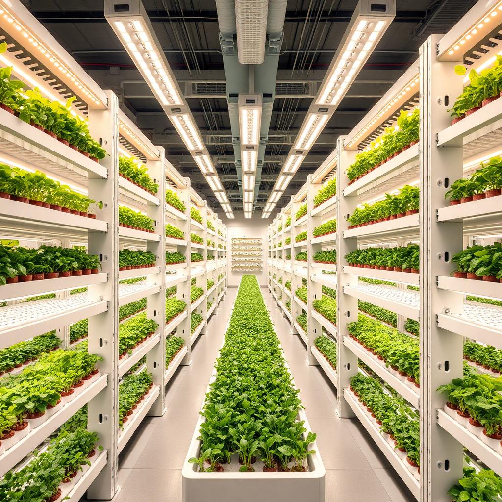 TerraFlare Farms CEA facility interior